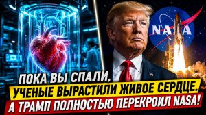 Ученые вырастили живое сердце. А Трамп полностью перекроил NASA! | Новости науки 127