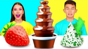 Шоколадный Фонтан Челлендж | Вкусные Кухонные Лайфхаки
