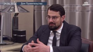 Председатель Правительства РФ М.Мишустин с генеральным директором КРДВ Н.Запрягаевым, 24 июня 2026