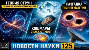 Теория струн получила новое подтверждение, кошмары спасают мозг и разгадка темной материи