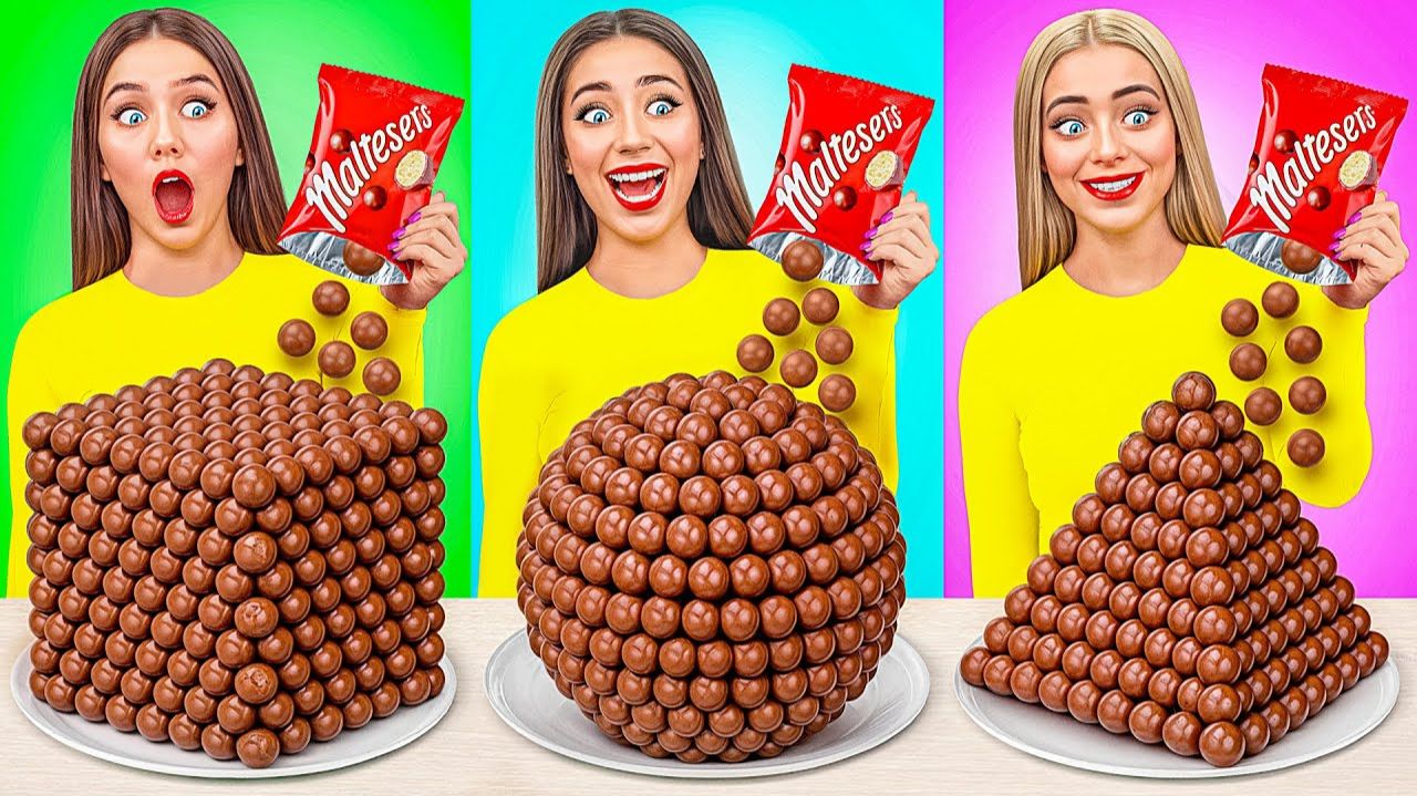 Геометрический Челлендж с Едой # Сумасшедшие Кулинарные Идеи с TeenDO Challenge смотреть онлайн