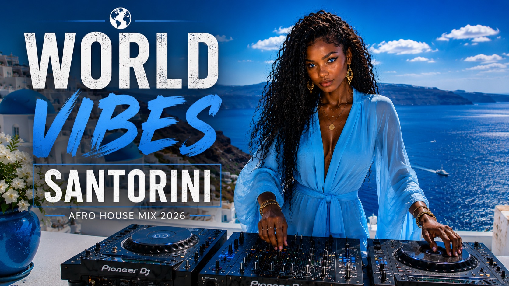 WORLD VIBES: SANTORINI | Афро Хаус Микс 2026 🇬🇷 смотреть онлайн
