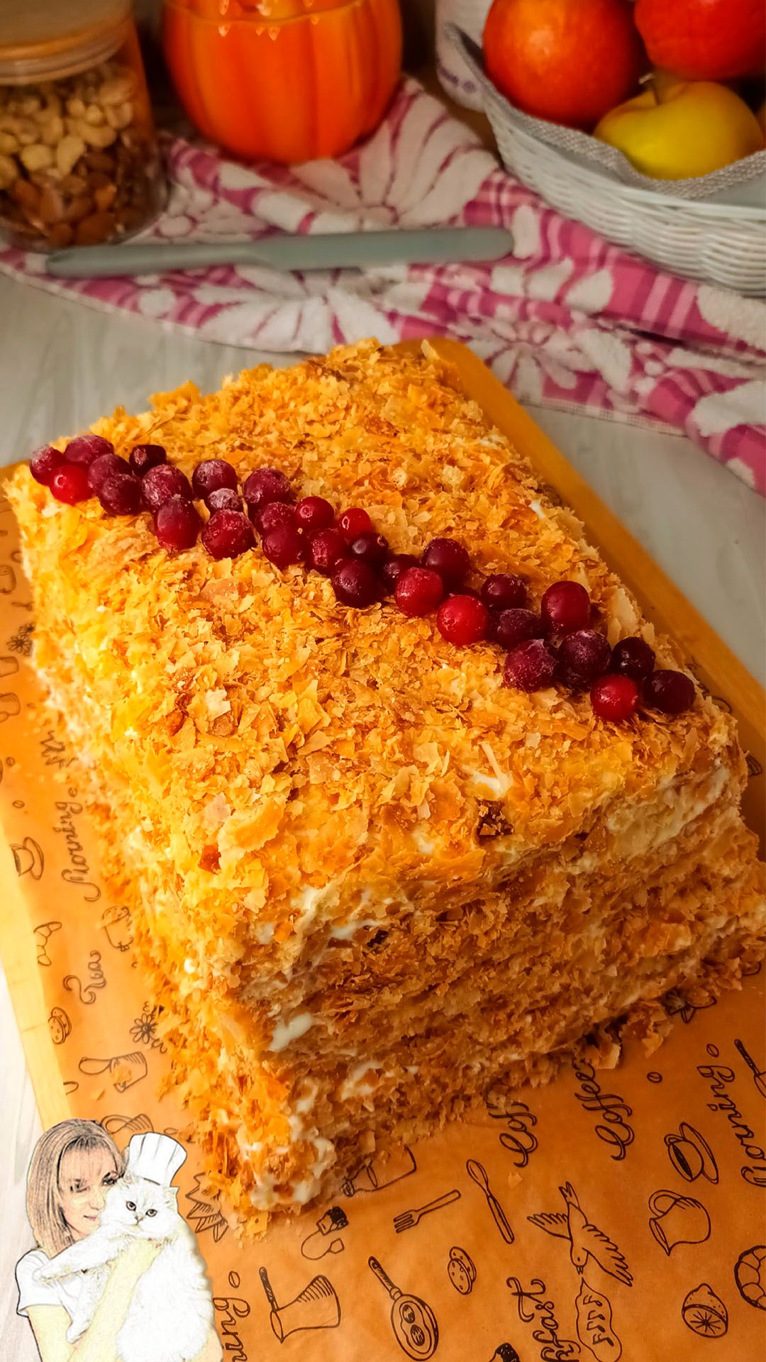 НАПОЛЕОН🥧Смешал 3 ингредиента и готово!
