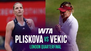 12.06.2026 |  Каролина Плишкова - Донна Векич | Лучшие моменты матча | WTA London 2026