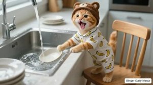 РЫЖУЛЯ УЧИТСЯ ЭКОНОМИТЬ ВОДУ🐱💧