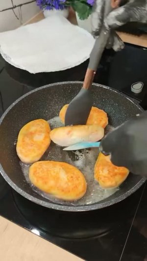 Постные картофельные зразы с грибами 🥔 🍄🟫