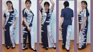 Костюм из трикотажа с изюминкой. Часть 1. Меняю выкройку футболки, делаю раскладку на ткани.