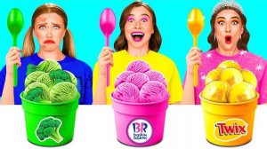 Бедная vs Богатая vs Ультра Богатая еда Челлендж _ Вкусные Кухонные Лайфхаки от BaRaDa Challenge