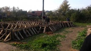 Работа автобетононасоса