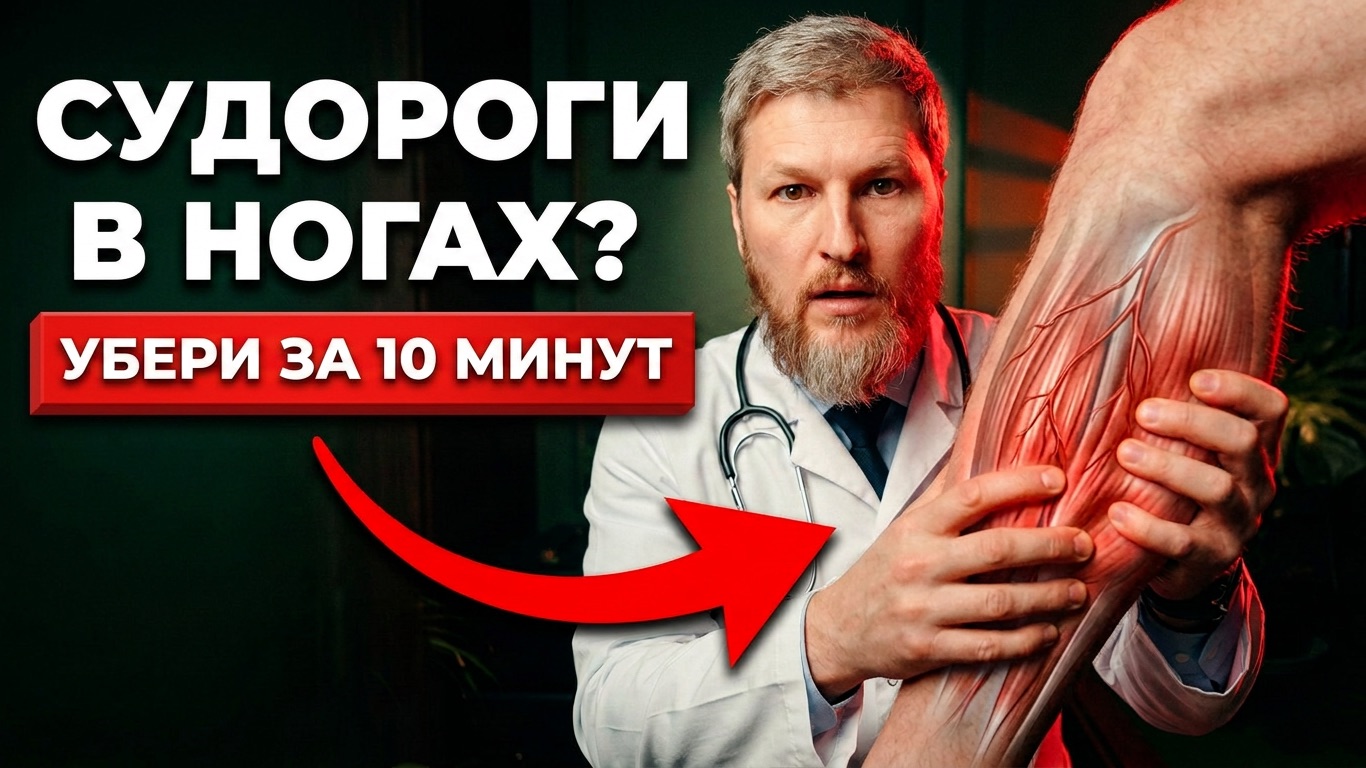 СУДОРОГИ В НОГАХ? Убери СИНДРОМ БЕСПОКОЙНЫХ НОГ за 10 минут, нужно все лишь... смотреть онлайн