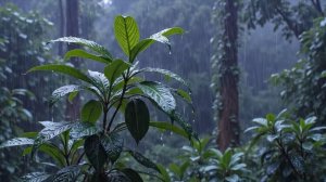 ТРОПИЧЕСКИЙ ДОЖДЬ В ГУСТОМ ЛЕСУ ДЛЯ СНА И ГЛУБОКОГО РАССЛАБЛЕНИЯ 🌧️🌿
