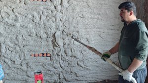 Механизированная штукатурка стен в загородном доме