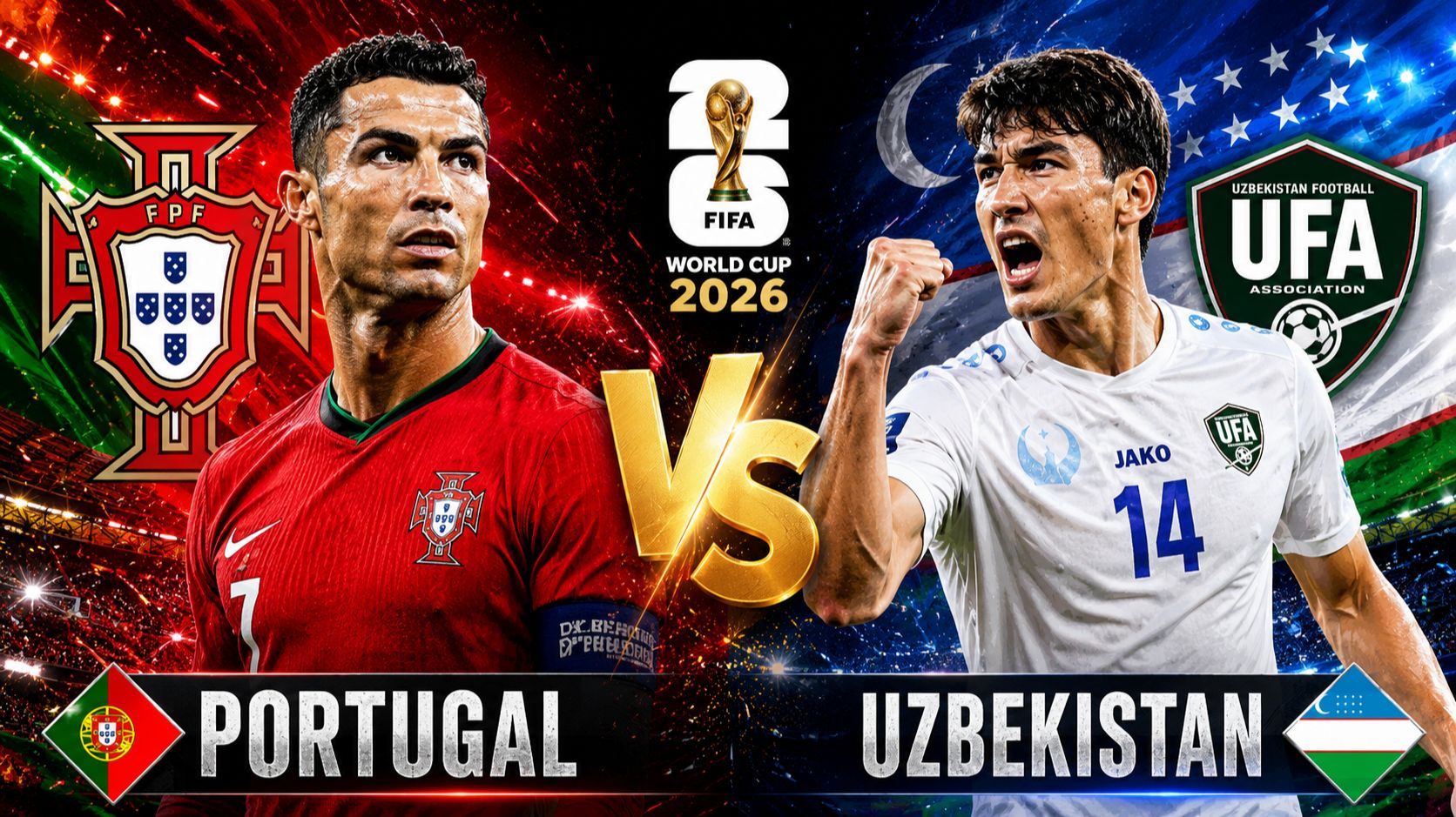Португалия 5-0 Узбекистан 🔵 FIFA World Cup 2026 смотреть онлайн