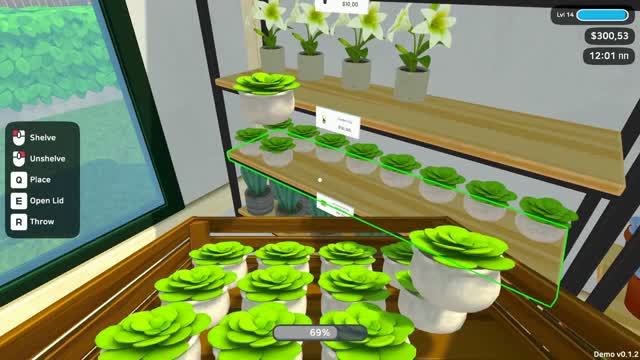 Plant Nursery Simulator DEMO №2 - МЫШКА  ФЕРМЕР