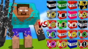 АЛЬФА МУТАНТ Херобрин ПРОТИВ Всех Видов ДИНАМИТА в Minecraft!