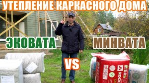 Утепление каркасного дома.  Выбор утеплителя.