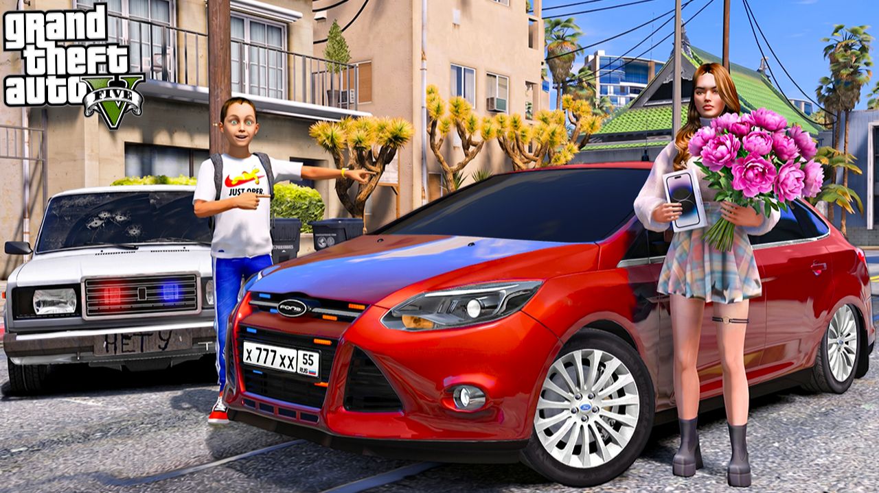 ОПЕРСКАЯ ЕЗДА В GTA 5 - ПОДАРИЛ ДЕВУШКЕ ОПЕРСКИЙ FORD FOCUS 3 НА ДЕНЬ РОЖДЕНИЯ! 🌊ВОТЕР смотреть онлайн