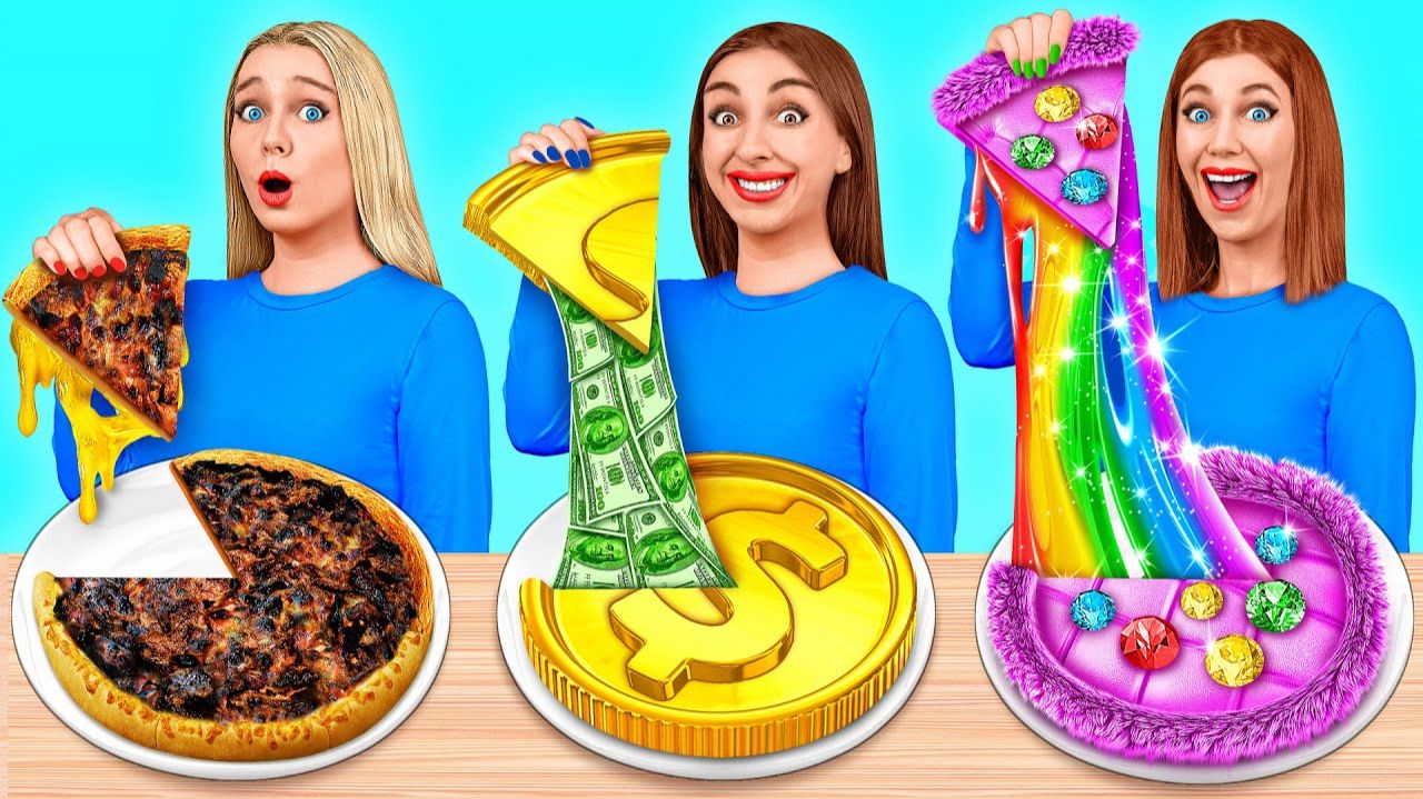 Богатые против разоренных против Giga Rich Food Challenge #Смешные челленджи от TeenDO