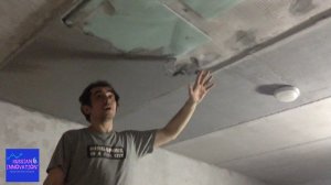 ШТУКАТУРКА ПОТОЛКА ПРИ БОЛЬШИХ ПЕРЕПАДАХ (НЕОБЫЧНЫЙ СПОСОБ)