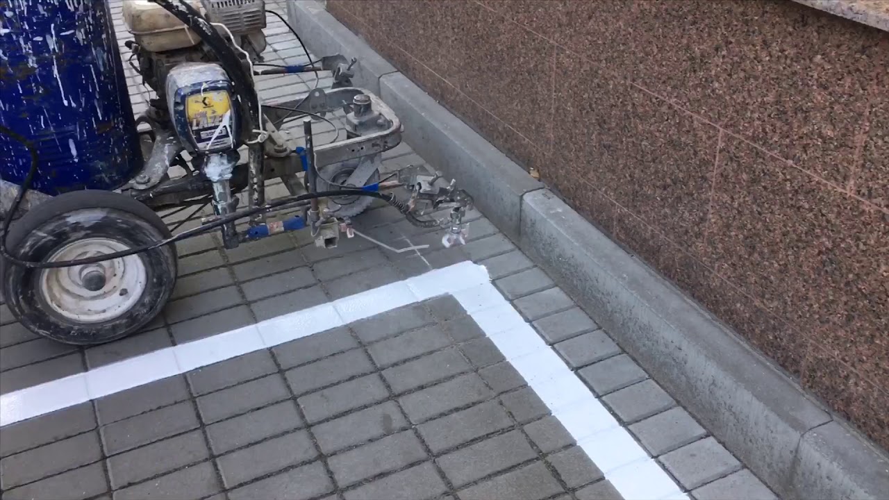 Нанесение дорожной разметки 068-355-27-70 (Стрит-Лайн). Разметка паркови, паркинга, АЗС, склады. смотреть онлайн