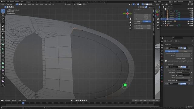 BLENDER Creating the Dune Ornithopter 16_Modeling section_Creating the second door window смотреть онлайн
