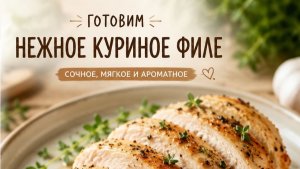 Как приготовить нежное куриное филе
