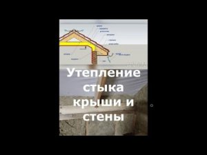 Утепление стыка крыши и стены