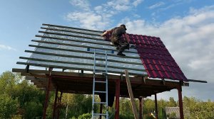 Дачный домик своими руками. Сезон 2, день 9. Уникальная технология. House building Unique technology