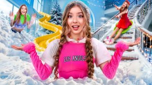 [Тим Тин] - Мы Построили Лучший Зимний Дом! Я Заполнила Комнату Снегом