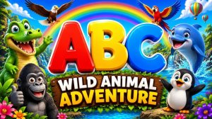 Песня ABC Phonics ##ABC Приключения диких животных 🐊🐬🦍 ##Детские стишки