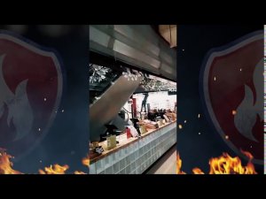 Дымозащитная штора тип «Гармошка»