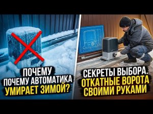 Почему автоматика умирает зимой? Секреты выбора для откатных ворот. Откатные ворота своими руками.