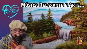 HOW TO PAINT A PINE FOREST AND WATERFALL / КАК НАКРАСИТЬ СОСНОВЫЙ ЛЕС И ВОДОПАД