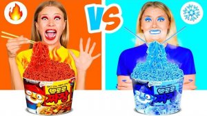 Холодная или Горячая Еда Челлендж _ Битвы с Едой от BaRaDa Challenge