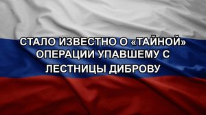 Стало известно о «тайной» операции упавшему с лестницы Диброву