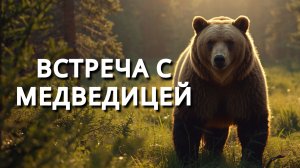 Встреча с медведицей на опушке. Рассказ охотника
