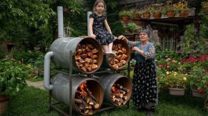 Фаршированная Курица, Запечённая В Бочке - Уникальный Деревенский Способ 🔥🌾🍗