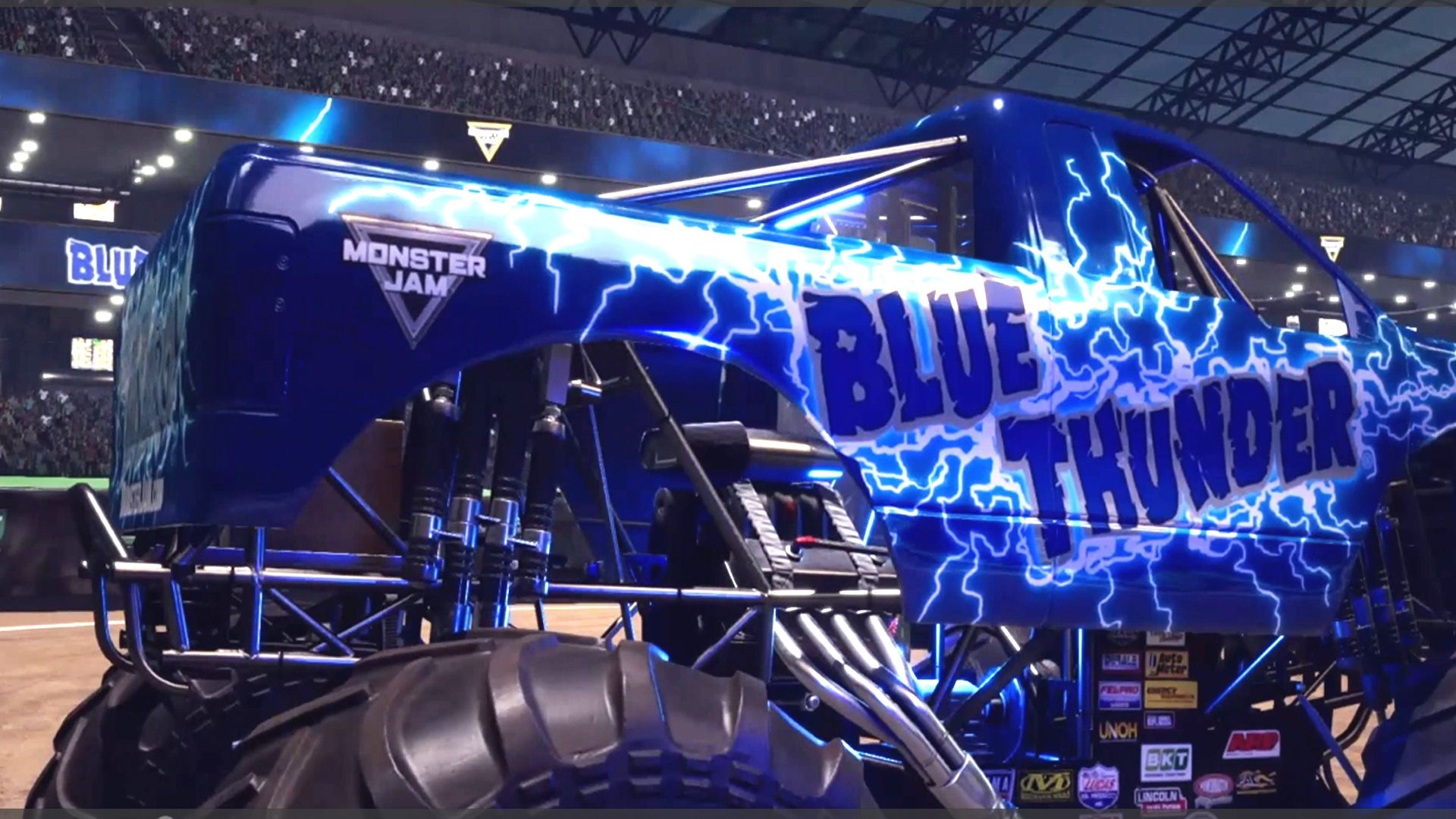 Большие машины на арене. Траки в игре Monster Jam Steel Titans 2 смотреть онлайн