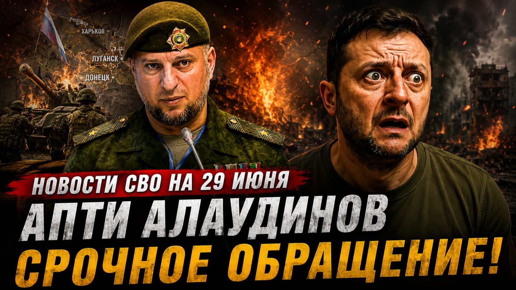 Новости СВО на 29 июня- Апти Алаудинов. Срочное ОБРАЩЕНИЕ! Новости Россия Украина ПОЛИТИКА смотреть онлайн
