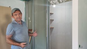 Дверь-купе заезжающая в стену. Как установить и какие есть нюансы. #двери #дверькупе#установкадверей
