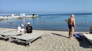 Анапа. Утренний пляж Высокий Берег. 25 июня 2026.