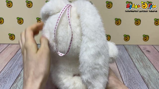 Игрушка мягкая LANSON TOYS Зайка Мия с декоративными элементами текстиль 22см - видео