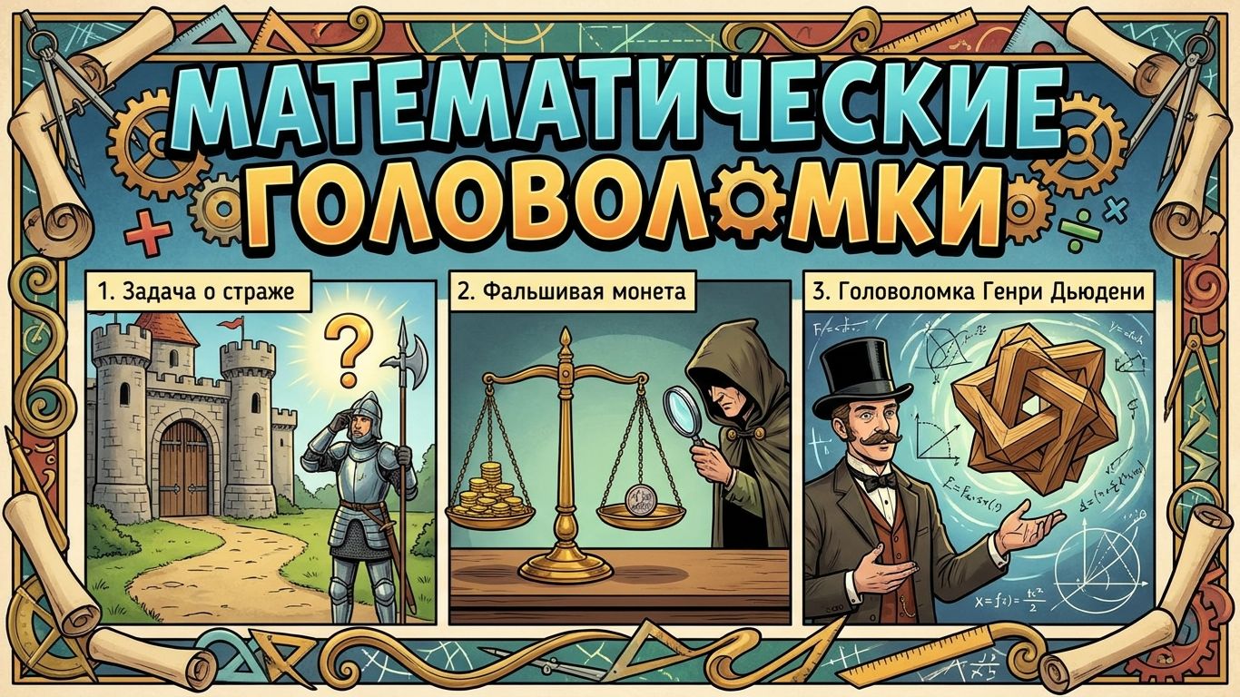 Три замечательные задачи-головоломки!
