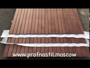Профнастил С8 под дерево Дуб мореный