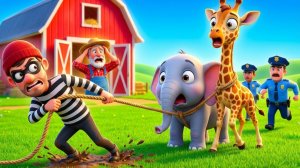 Вор на ферме Старого Макдональда!😱 Все животные зоопарка исчезли!🐎🐄 Полицейские спасают положен
