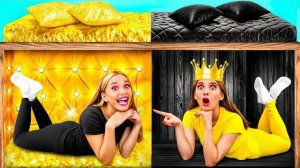 Секретный Домик Под Кроватью _ Богатая vs Бедная Смешные Моменты от BaRaDa Challenge