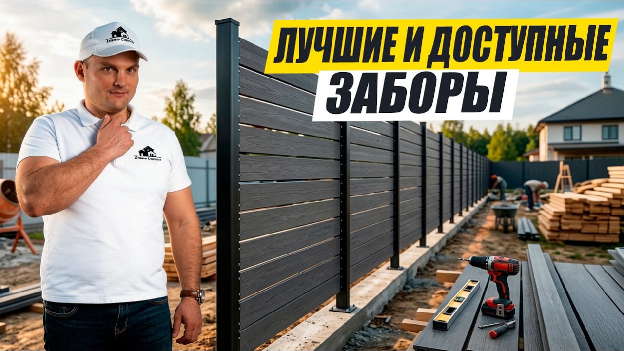 Самые ОПТИМАЛЬНЫЕ и ДОСТУПНЫЕ ЗАБОРЫ. Технология. СТОИМОСТЬ. смотреть онлайн