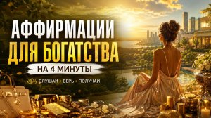 МОЩНЫЕ ДЕНЕЖНЫЕ АФФИРМАЦИИ НА БОГАТСТВО ИЗОБИЛИЕ И ПРОЦВЕТАНИЕ