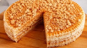 Вкус детства: ЭТОТ торт из вафель со сгущенкой вы будете готовить снова и снова!