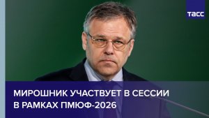 Мирошник участвует в сессии в рамках ПМЮФ-2026